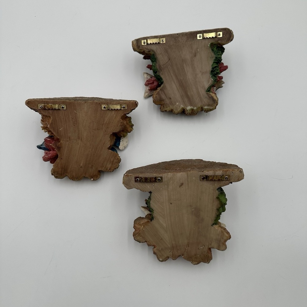 Vintage Tropical Fish Wall Shelves Set of 3 Resin Coral Reef Nautical Decor - Picture 5 of 8